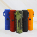 Camping Waterproof Dual Arc Lighter USB Rechargeable Windproof Flameless Electric Cigarette Lighter with LED Flashlight